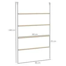 Flat Chicken Ladder, 4 Perches, Weatherproof, For 4-6 Chickens, Steel/Wood - A - View 5