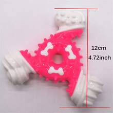 1pc Dog Toy Bone Shaped Nylon Coated Chew Stick, Chewing Training Dental Care Teeth Cleaning Toy For Pets - Multicolor - View 11