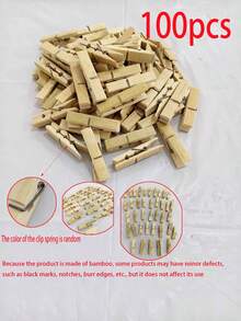 2.83 Inch Natural Wooden Clothespins, Rust-Resistant Hanging Clips, Wooden Clothespins, Clothes Clips - Wooden Clip-7.2cm - View 15