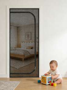 U-Shaped Zipper Window Screen, Specially Designed To Keep Cats And Dogs Out, With Automatic Zipper Mesh Door, Mosquito Proof - Mosquito - View 6