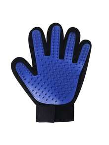 Pet Grooming Gloves - Gentle Brush Removal, Suitable For Dogs And Cats - Massage And Stimulate Circulation - Easy To Use And Clean. - Blue - View 7