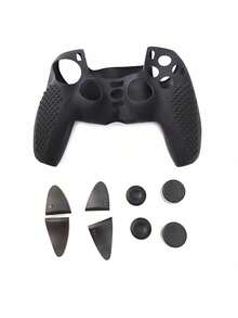 1pc Textured Silicone Grip Cover, 4pcs Silicone Thumb Stick Caps, 4pcs Trigger Buttons, 1pc Touch Screen Protector Film, Compatible With Elite Controller - View 10