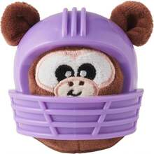 Outward Hound Helmet Headz Monkey Dog Toy, Plush Squeaky Fetch Ball, Durable Dog Toy For Active Play, Multicolored, Small - trắng - Xem 1