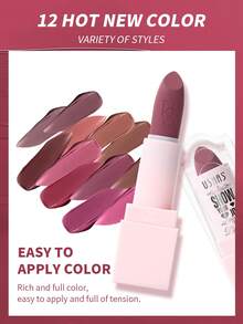 USHAS哑光唇膏，持久防水，不晕染，易于涂抹，自然哑光妆效，适合所有肤质 - #11 - 查看 5