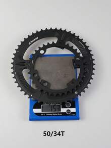 ZRACE 105 FC-R7000 / ULTEGRA FC-R8000 / DURA-ACE FC-R9100 BCD110 Asymmetric Road Bike Chainring 110BCD 4-Bolt 50-34T 52-36T 53-39T Bicycle Chainring - Black - View 10