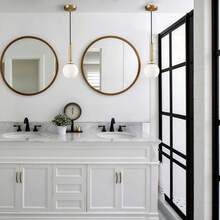 1/2pcs Nordic Luxury Gold Ball Pendant Light, E27 Socket, Single Head Bedside, Dining Room, Bar, Foyer, Living Room Minimalist Modern Creative Personalized Influencer Bedroom Lighting Fixture (Bulb Not Included) - Gold - View 4