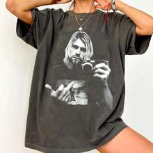 Rock  Graphic Tee, Grunge 90s Band Shirt, Vintage Rock Unisex,Shirt - Kiểu 1 - Xem 2