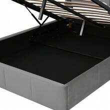 Bed Bases & Foundations - Gray + Velvet + 140cm*190cm - View 8