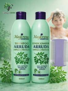 Arruda Shampoo Kit + Maycrene Conditioner + Fine-Toothed Comb Lice And Nits Cleaning, Protection - 薄荷綠 - 查看 1