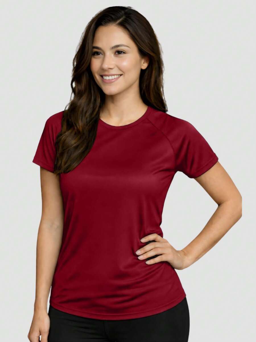 Women Sports Tees & Tanks - Redwood - View 1