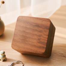 Kotak Cincin Pertunangan Kayu Walnut Kustom dengan Logo Teks dan Penutup Magnetik - Kotak Perhiasan Perjalanan Portabel Kecil untuk Cincin, Anting, Liontin, Penyimpanan Aksesori Mini, Nama dan Tanggal Terukir yang Dipersonalisasi, Desain Slot Ganda, Lapisan Kain, Hadiah Kenang-kenangan Pernikahan Elegan untuk Pengantin Wanita, Hadiah Thanksgiving dan Natal, Kotak Perhiasan, Barang Hadiah Romantis, Gaya Klasik, Permukaan Kayu Alami, Struktur Tahan Lama - Coklat - View 10