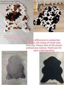 1 件柔软仿兔毛地毯，独特造型设计，1-5 厘米裁剪误差，轻便，可水洗，柔软蓬松，保暖，适合卧室床头柜和客厅装饰，室内使用及装饰，追求温暖和柔软，装饰地毯，卧室装饰，小地毯，地毯，家居装饰，客厅地毯，客厅家居装饰，毛绒地毯 - 棕色的 - 查看 10