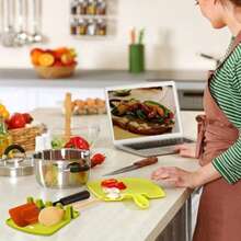 1pc/2pcs Multi-Function Silicone Spoon/Spatula Holder, Utensil Rack, Kitchen Organizer, Versatile Cutlery Holder, Spoon Spatula Rack, Pot Lid Holder, Spatula Holder, Kitchen & Dining Supplies - View 7