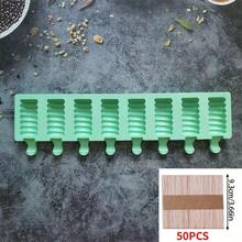 1pc 8-Cavity Candy-Coated Haws Shaped Ice Cream Silicone Mold, DIY Chocolate Cake Baking Mold, Silicone Popsicle Mold - View 18