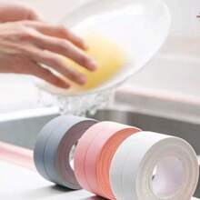 1pc PVC Waterproof Mildew-Proof Sealing Tape, Self-Adhesive Caulk Tape For Kitchen And Bathroom - Multicolor - View 6