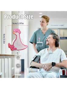 TONAVIETO 1 chiếc huy hiệu hình con ngỗng hồng ngộ nghĩnh, huy hiệu tên trang trí hình động vật dễ thương với kẹp cá sấu xoay, phù hợp cho phụ nữ và bé gái, đồ dùng học tập, mùa tựu trường. - Nhiều màu - Xem 5