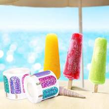 500 Stickers Laser Cartoon Popsicle Graffiti Stickers Pvc Summer Cool Gift Packaging Sealing Stickers - Multicolor - View 4