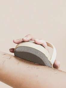 1pc Loofah Bath Brush With Handle, Exfoliating Body Scrubber For Home Bathing, Shower Cleaning - Sponge With Handle - View 1