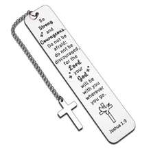 Stainless Steel Bible Bookmark, Cross Prayer Bookmark, High-Quality Reading Tool, Stationery, Unisex, Holiday Gift - Stainless Steel Bookmarks - View 10