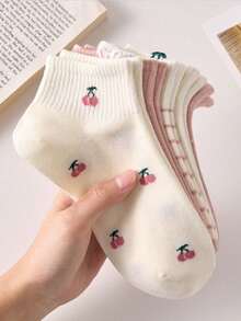1/5/10 Pairs Women Short Socks, Soft & Skin-Friendly, Non-Slip & Non-Abrasive, Versatile Daily Wear - Multicolor - View 2