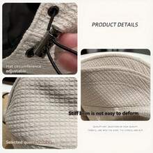 1pc Women's Foldable Wide Brim Sun Hat, Beach Hat For Summer, UV Protection - A - View 5