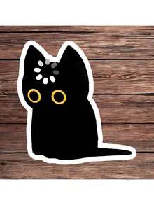 1 miếng dán hình mèo đen đang tải, hình dán mèo đen dễ thương cho laptop, hình dán mèo Void Cat meme bằng vinyl, quà tặng hài hước, hình dán bình nước chống thấm nước, trang trí cốc mờ, hình dán sổ tay mèo Void, quà tặng hoàn hảo cho người hướng nội yêu mèo, hình dán mèo ngộ nghĩnh cho xe hơi, hình dán mèo đang tải bằng vinyl cho bình nước, đồ dùng làm sổ lưu niệm, văn phòng phẩm, hình dán hài hước. - A - Xem 1