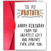 1pc Hilarious Birthday Card, Humorous Birthday Card, Funny Happy Birthday Card, Celebration Birthday Party Card, For Brothers And Friends - One Size Fits All - View 1