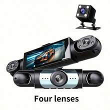 4-Channel 360° Dash Cam For Vehicles, With Front/Rear/Interior Cameras, Night Vision, Parking Monitoring And Continuous Loop Recording, Compact Dash Cam Suitable For Cars, Trucks, RVs, Buses (Battery Capacity 150mAh) - A - View 9