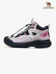 CAMEL CROWN 女士户外徒步鞋，新款秋冬款式，防滑，防水，厚底徒步鞋 - 嬌嫩粉黑 - 查看 9