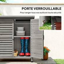 Outsunny Armoires de rangement - Gris - Voir 7