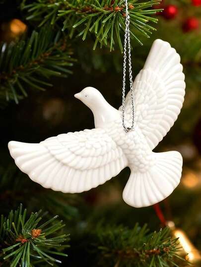 4/1件装友谊鸽子挂饰家居装饰派对礼品可重复使用生日装饰，和平鸟装饰挂饰节日家居装饰