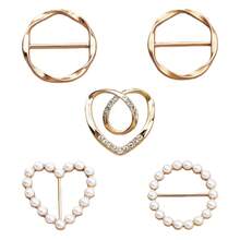 5件装束腰带可调节锌合金服装扣件腰带收紧器 - E - 查看 1