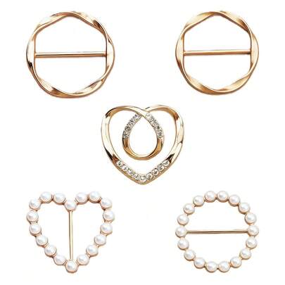 5Pcs Waist Cincher Adjustable Zinc Alloy Clothing Fasteners Waistband Tighteners