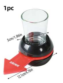 1pc Party Drinking Arrow Spinner Entertainment Drinking Game Set With Cup Gift, Christmas, Valentine's Day - View 6