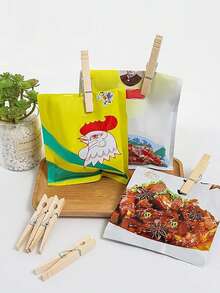 2.83 Inch Natural Wooden Clothespins, Rust-Resistant Hanging Clips, Wooden Clothespins, Clothes Clips - Wooden Clip-7.2cm - View 12