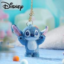 Disney 1个莉萝与史迪奇官方卡通毛绒挂件，可作包包装饰或生日礼物 - 藍色 - 查看 8