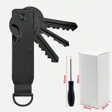 1Pc Metal Keychain Aluminum Alloy Key Organizer Key Holder Best Gift For Men Women - Multicolor - View 7