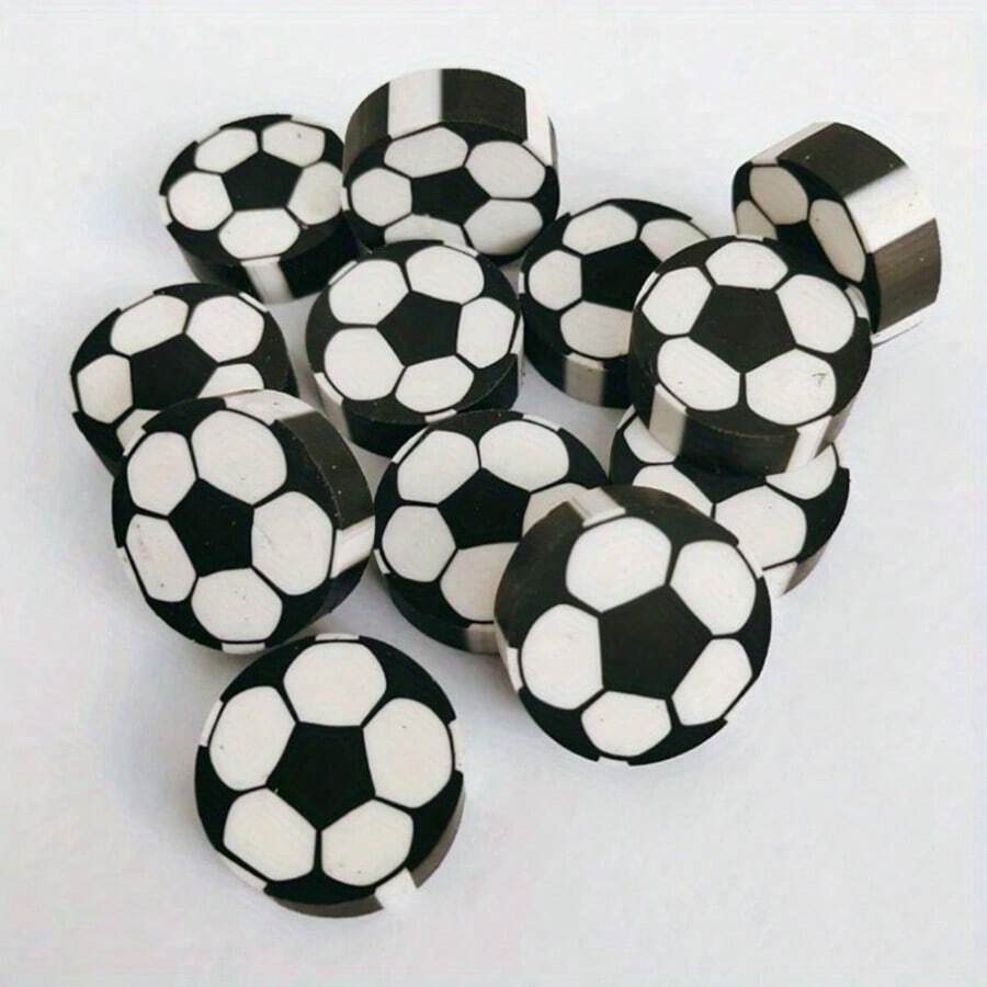 20pcs/Set Football Shaped Erasers - Writing Supplies, Office Stationery, Perfect Gift - Sets - View 1