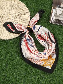 1pc Summer Beach Resort Boho Ocean Element Print Bandana - Multicolor - View 11