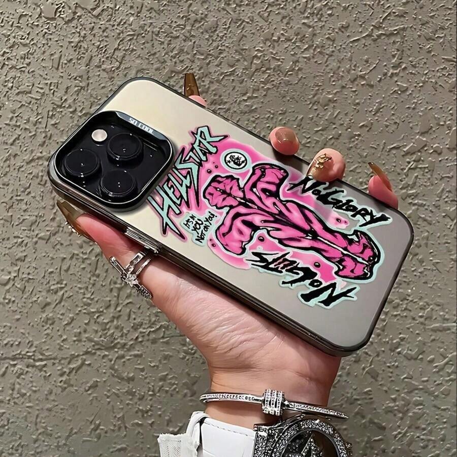 1pc Phone - H-Hellstars Designed Various Models, Including 17, 16E, 16, 15, 14, 13, 12, 11, Pro,,, X, XR, XSMAX, 8 And Plus, With Matte And Anti-Drop.17,17 Pro Fashionable Phone Case  Summer - 1pc - 查看 1