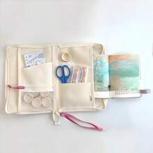 Creative Planner Set - Minimalist Large Capacity Organizer Pouch With Elegant Floral Notebook And Stickers - Sets - View 6