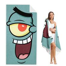 1pc Classic Cartoon Character Printed Beach Towel/Bath Towel, Highly Absorbent, Suitable For Beach, Swimming, Yoga And Fitness, Great Gift Choice - A - View 25