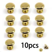 20pcs 10mm Round Tip Chicago Screws/Rivets, Suitable For Leather Shoulder Bags, Backpacks, Belts, Wallets - Multicolor - View 8