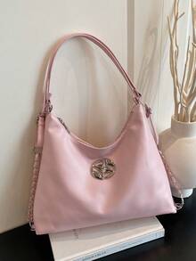 Korean Fashion Chain Strap Backpack Women New Casual Large Capacity Multifunctional Shoulder Bag - Pink - View 1