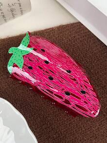 1pc Women's Elegant Sweet Versatile Fresh Fruit Shaped Semi-Circle Non-Slip Durable Fashion Large Hair Clip/Barrette, Bun Shaper, Suitable For Daily Use And Gifts, Hair Clip, Hair Clip, Hair Clip, Hair Clip, Hair Clip, Hair Clip, Women's Holiday Outfit Accessories - Multicolor - View 14