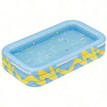 1pc Large Family Outdoor Swimming Pool, Thick Inflatable Adult Swimming Pool For Summer Outdoor Water Entertainment, Made Of Thick PVC Material, Can Be Equipped With Large Slide - Multicolor - View 15
