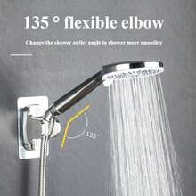 135度可调节塑料淋浴喷头支架，手持淋浴喷头角度调节器 - A - 查看 5