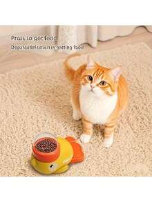 1个全新自动宠物喂食器，智能互动式猫狗食物分配器，防漏宠物喂食玩具 - 彩色 - 查看 10