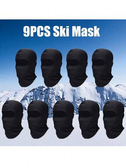 1pc/Set Balaclava Ski Mask, Unisex Full Face Cover Hat For Outdoor Activities Like Fishing, Cycling, Sun Protection, Windproof, Dustproof