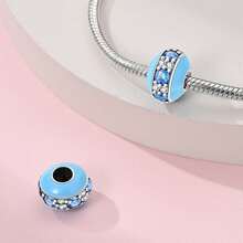 1件镀银下午茶夏日冰淇淋樱花甜点草莓蛋糕吊坠猫咪美食3件彩虹糖果甜甜圈吊坠甜点珠马卡龙粉色和蓝色串珠适合原创蛇形手链项链串珠DIY珠宝制作奢华女友礼物 - 彩色 - 查看 9